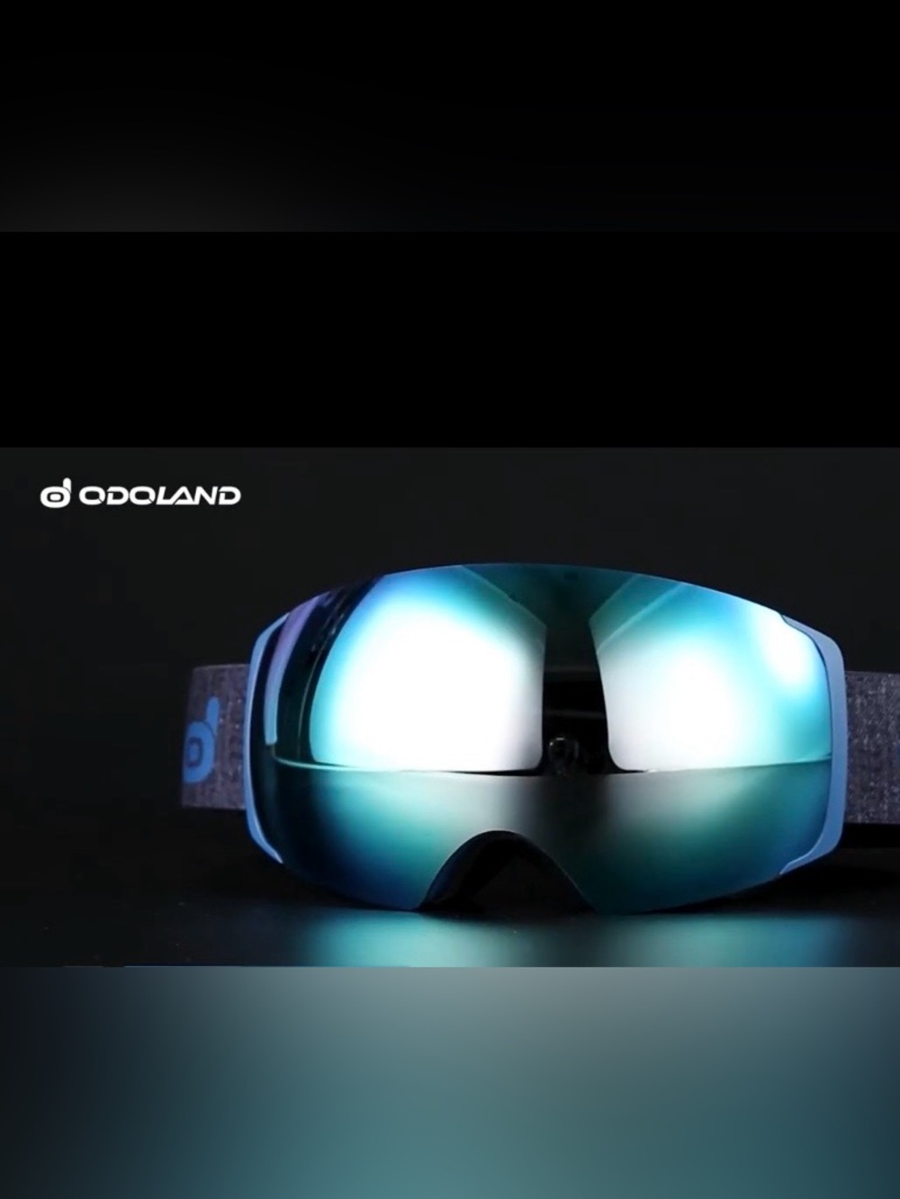 Odoland Men's Blue Mirrored Ski Goggles - Picture 12 of 12
